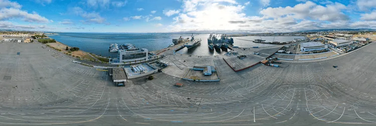 Alameda Retired Naval Base Panorama