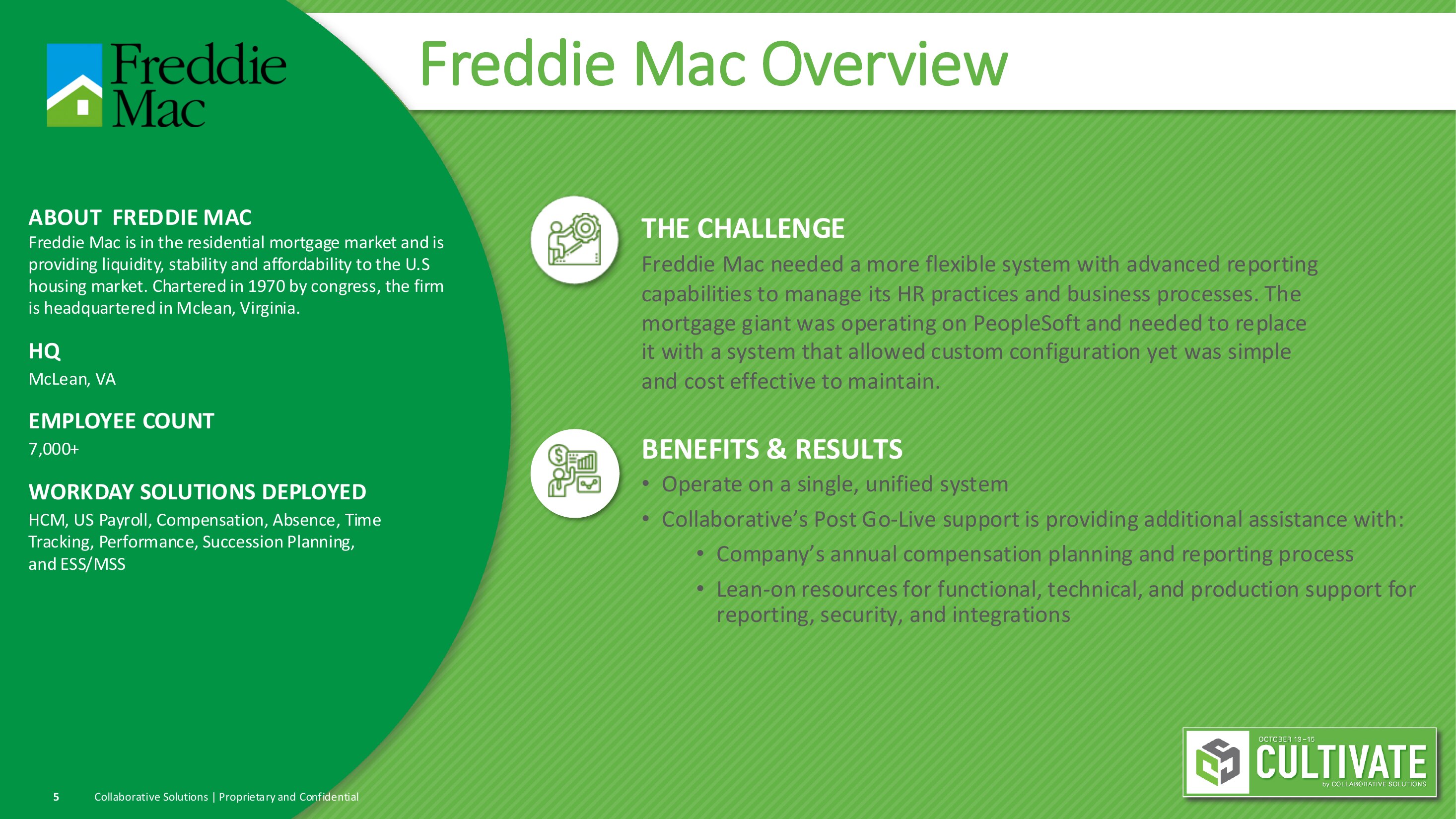 Freddie Mac client case study slide