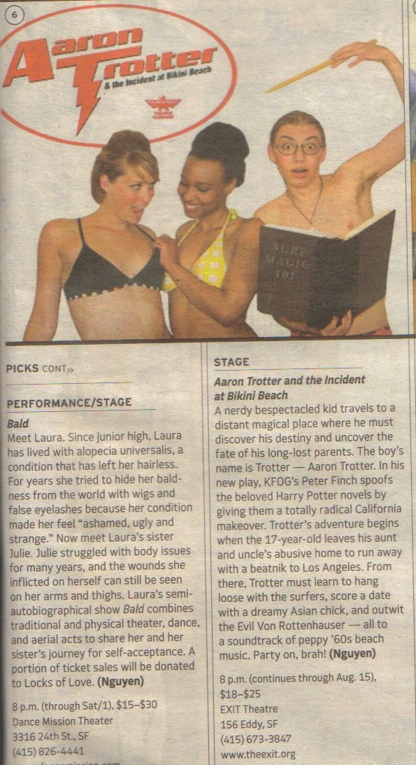 Aaron Trotter and the Incident at Bikini Beach featured as a critic's pick with photography by Dana Constance